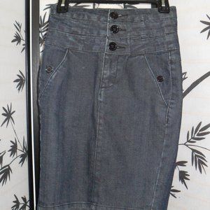 High waist  denim skirt